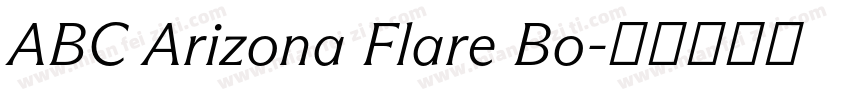 ABC Arizona Flare Bo字体转换